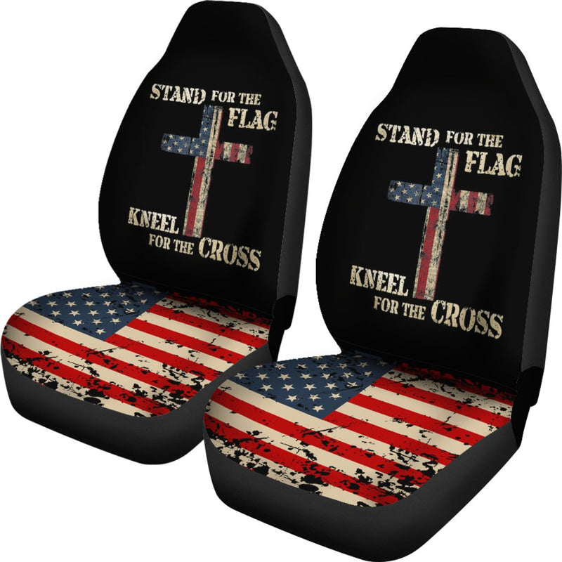 Best Stand For The Flag Kneel For The Cross Premium Custom Car Seat Covers Decor Protector Nearkii
