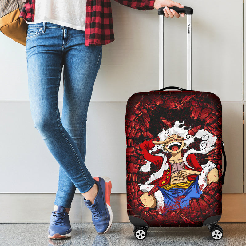 Luffy Gear Break Wall Style Luggage Cover Suitcase Protector Nearkii