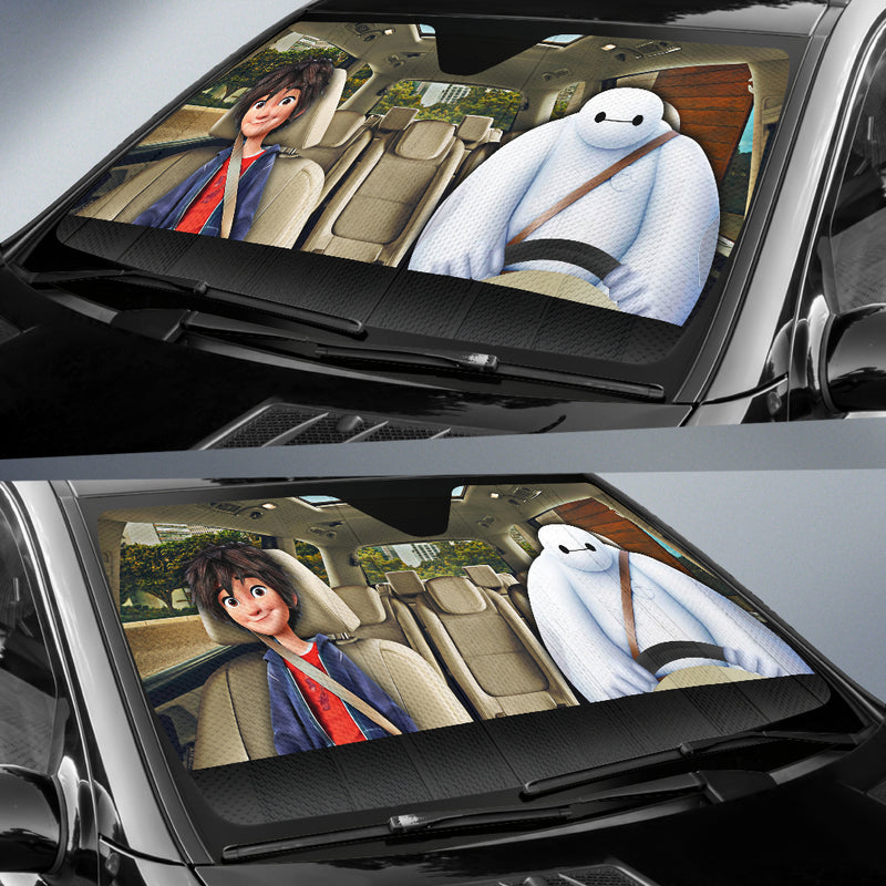 Big Hero 6 Hiro And Baymax Car Auto Sunshades Nearkii