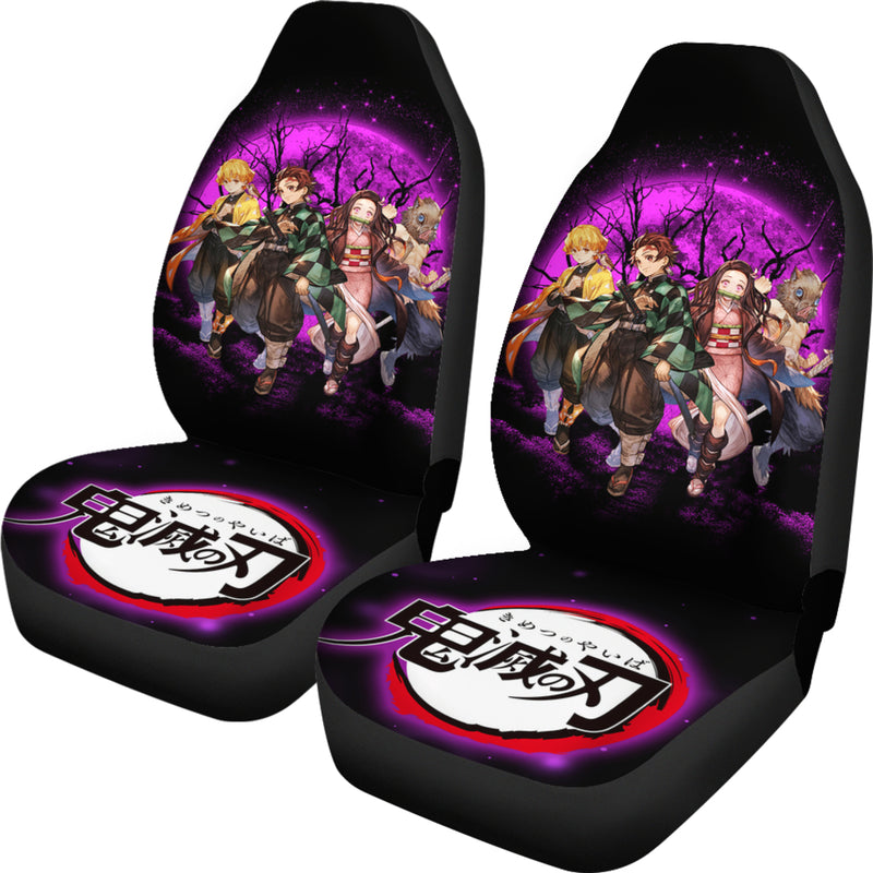 Demon Slayer Team Pink Moonlight Premium Custom Car Seat Covers Decor Protectors Nearkii