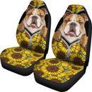 Sunflower Bulldog Premium Custom Car Seat Covers Decor Protector