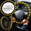 Black Yellow Caro Premium Car Steering Wheel Cover Nearkii