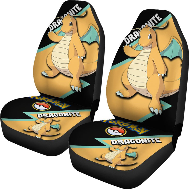 Dragonite Car Seat Covers Custom Anime Pokemon Car Accessories Nearkii