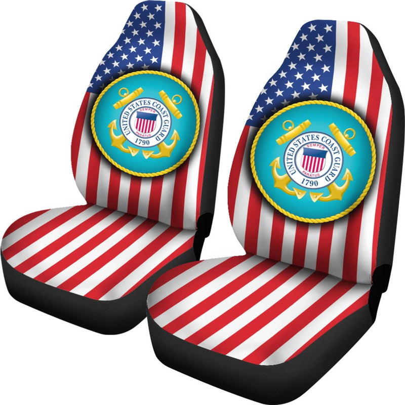 Best United States Coast Guard Premium Custom Car Seat Covers Decor Protector Nearkii