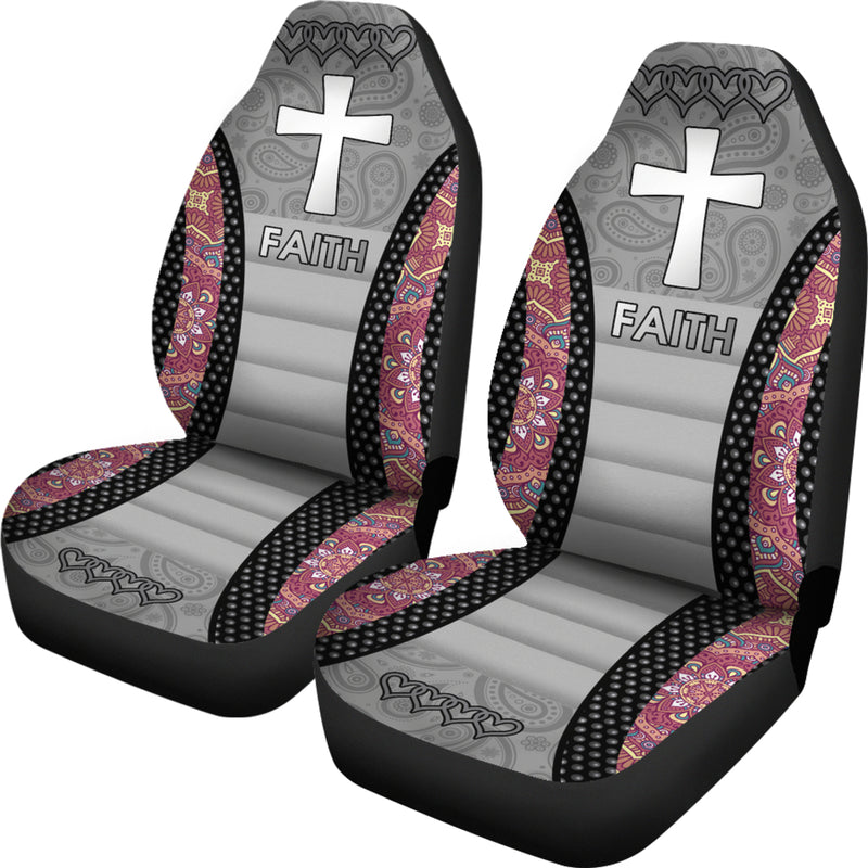 Best Jesus Faith Cross Premium Custom Car Seat Covers Decor Protector Nearkii