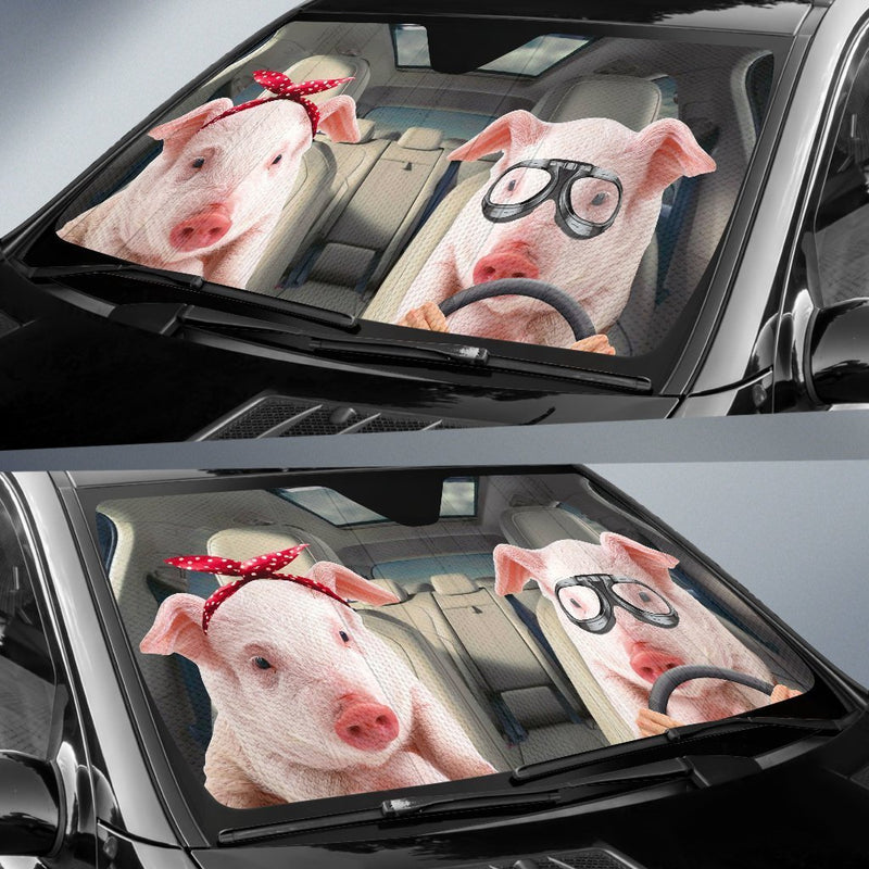 Cute Pig Auto Sun Shades Windshield Accessories Decor Gift Nearkii