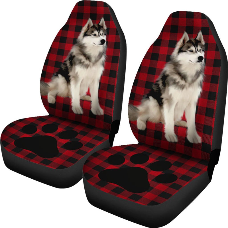 Best Siberian Husky Dog Premium Custom Car Seat Covers Decor Protector Nearkii