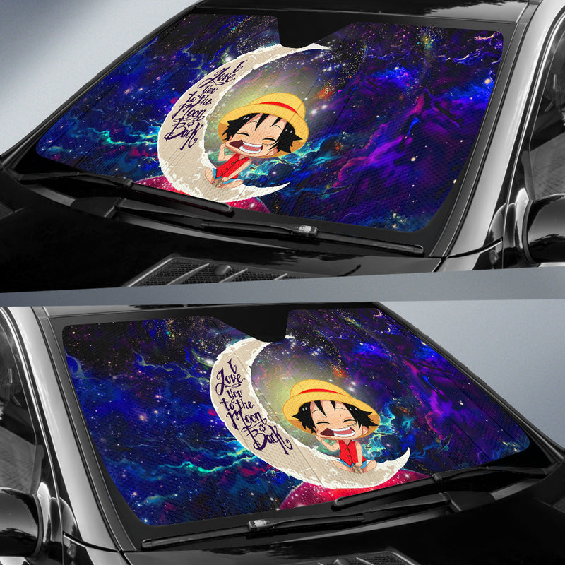 Luffy One Piece Love You To The Moon Galaxy Car Auto Sunshades Nearkii