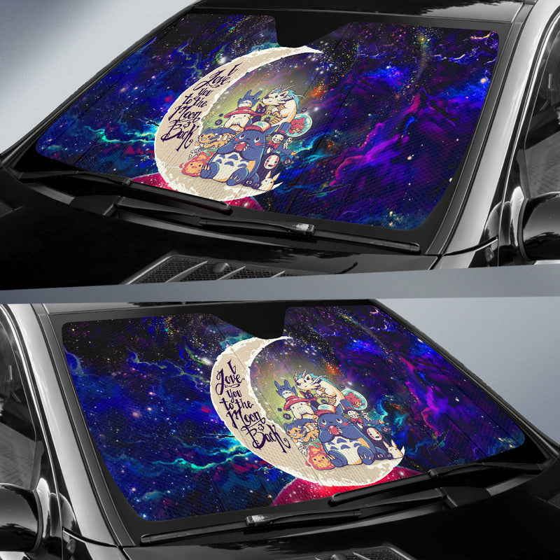 Ghibli Character Love You To The Moon Galaxy Car Auto Sunshades Nearkii
