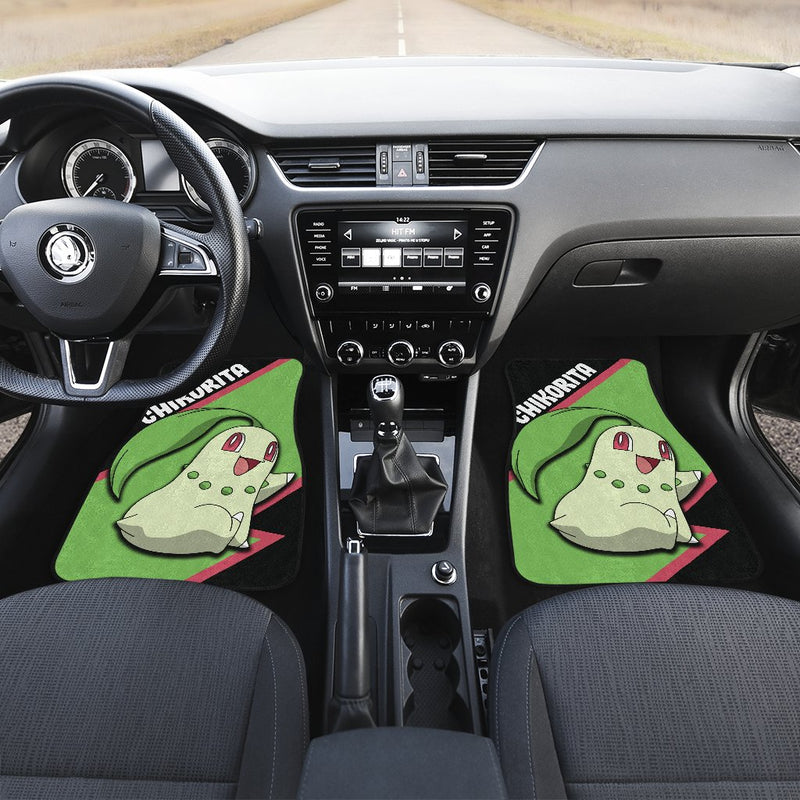 Chikorita Car Floor Mats Custom Anime Pokemon Car Interior Accessories Nearkii