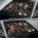 Halloween Horror Movies Freddy Michael And Jason Broke Glass Car Auto Sunshades Nearkii