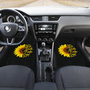 Sunflowers Shut Duh Fuh Up Front And Back Car Mats (Set Of 4) Nearkii