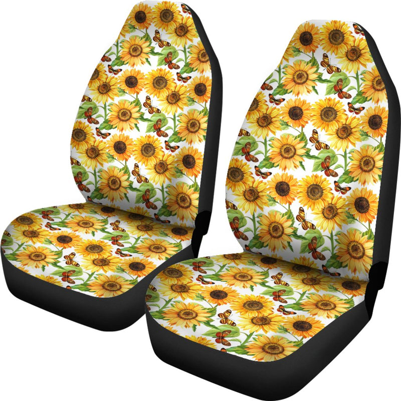 Best Butterfly Sunflower Premium Custom Car Seat Covers Decor Protector Nearkii