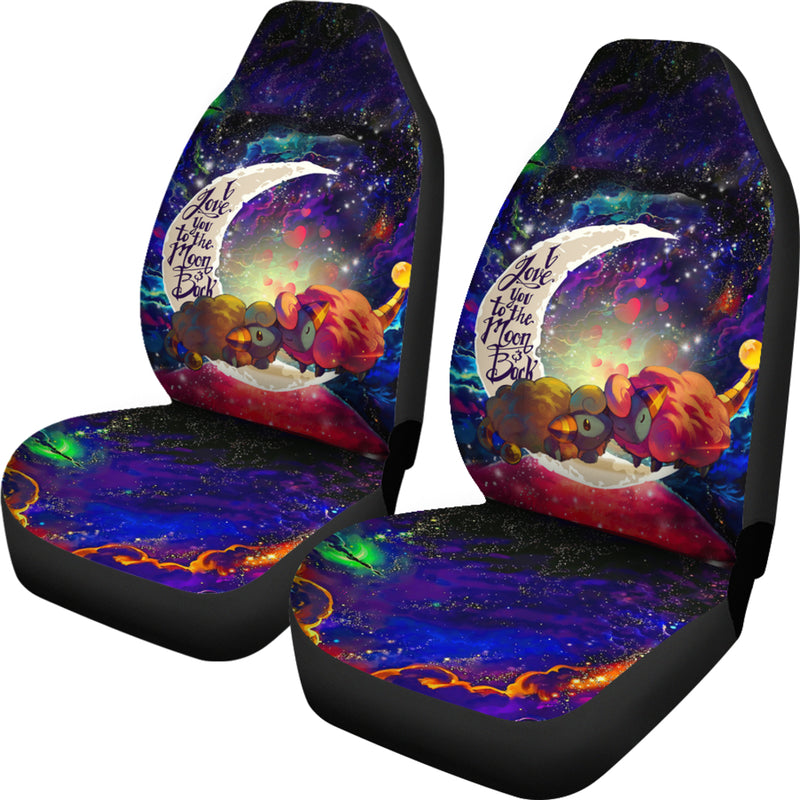 Mareep Pokemon Love You To The Moon Galaxy Premium Custom Car Seat Covers Decor Protectors Nearkii