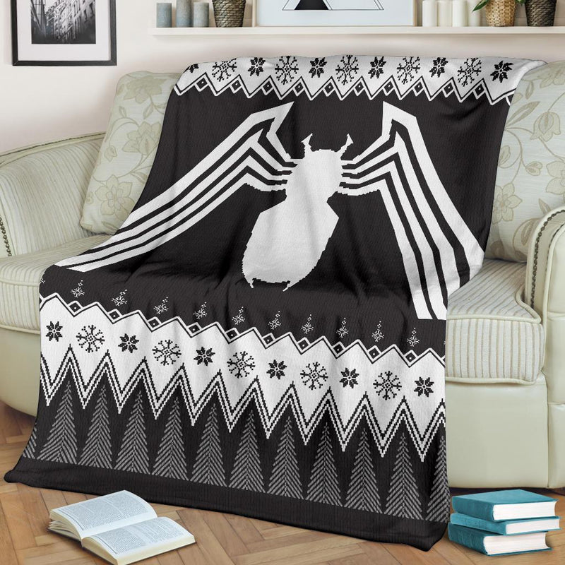 Venom Ugly Christmas Custom Blanket Home Decor Nearkii