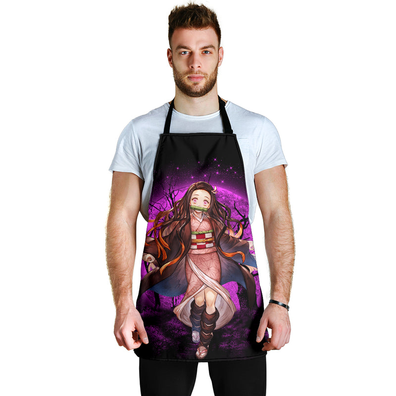 Nezuko Moonlight Custom Apron Best Gift For Anyone Who Loves Cooking