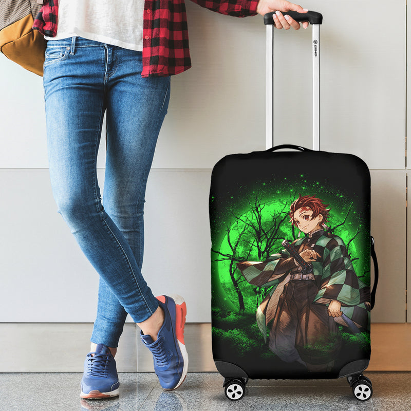 Tanjiro Demon Slayer Moonlight Luggage Cover Suitcase Protector Nearkii