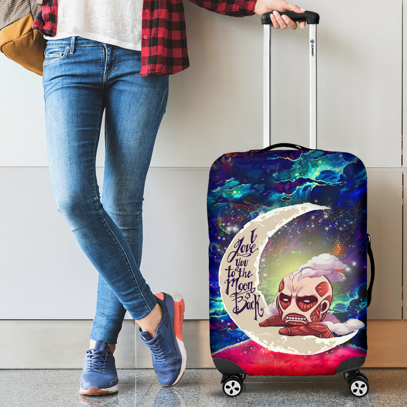 Attack On Titan Love You To The Moon Galaxy Luggage Cover Suitcase Protector Nearkii