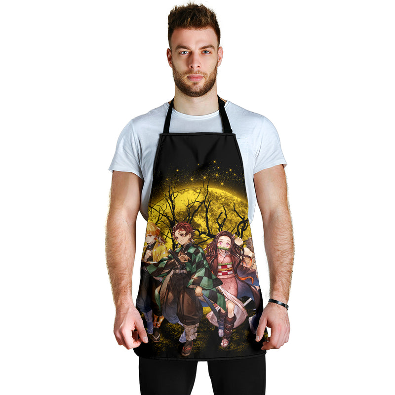 Moon Demonslayer Moonlight Custom Apron Best Gift For Anyone Who Loves Cooking