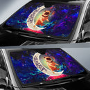 Cute Bull Dog Love You To The Moon Galaxy Car Auto Sunshades Nearkii