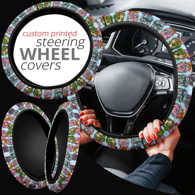 Every Eevee evolution Pokemon Car Steering Wheel Cover Nearkii