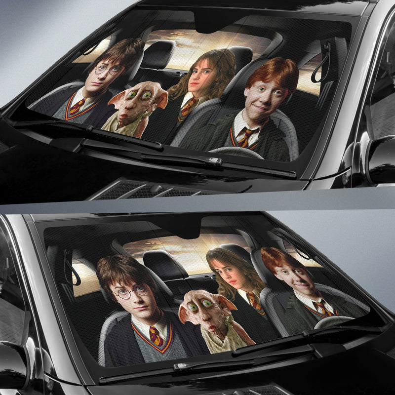 Harry Potter Friends Driving Car Auto Sun Shades Windshield Nearkii