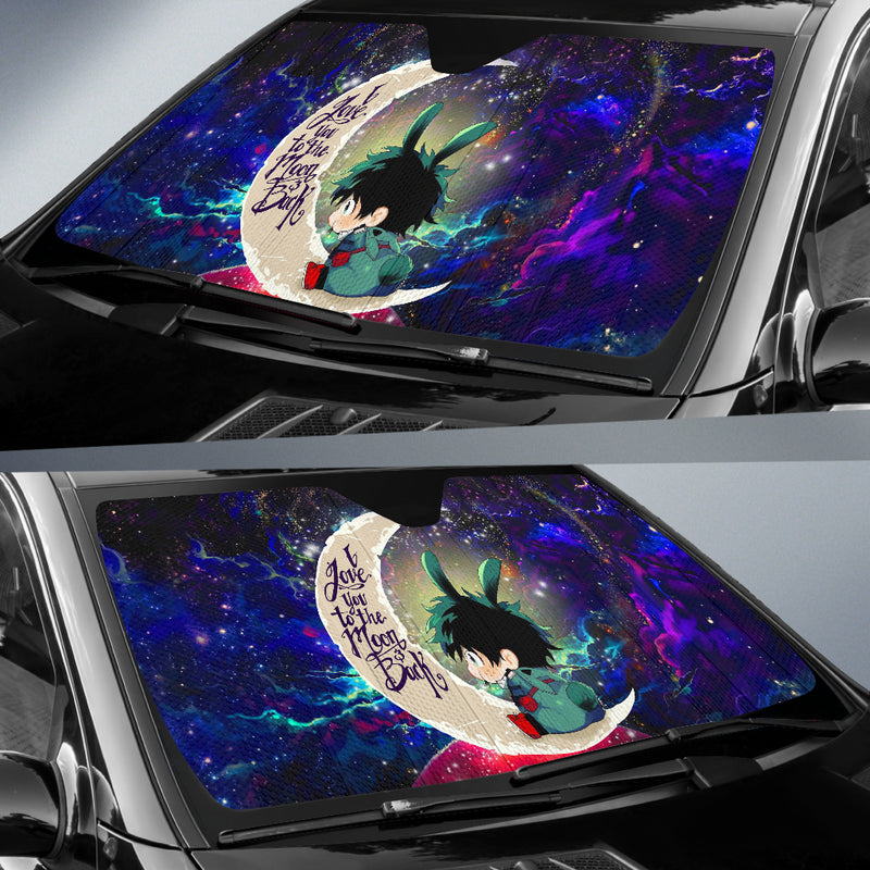 Deku My Hero Academia Anime Love You To The Moon Galaxy Car Auto Sunshades Nearkii