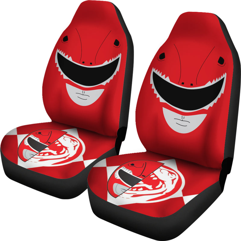 Mighty Morphin Power Rangers Red Premium Custom Car Seat Covers Decor Protectors Nearkii