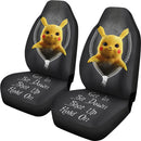 Pikachu Get In Sit Down Shut Up Hold On Zipper Car Seat Covers Nearkii