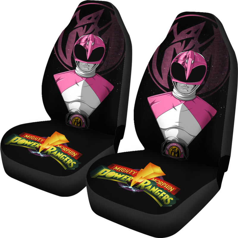 Pink New Mighty Morphin Power Rangers Premium Custom Car Seat Covers Decor Protectors Nearkii