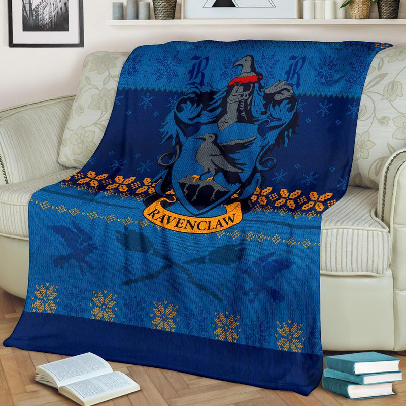 Harry Potter Ravenclaw Art Ugly Christmas Custom Blanket Home Decor Nearkii