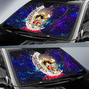 Chibi Luffy And Chopper One Piece Anime Love You To The Moon Galaxy Car Auto Sunshades Nearkii