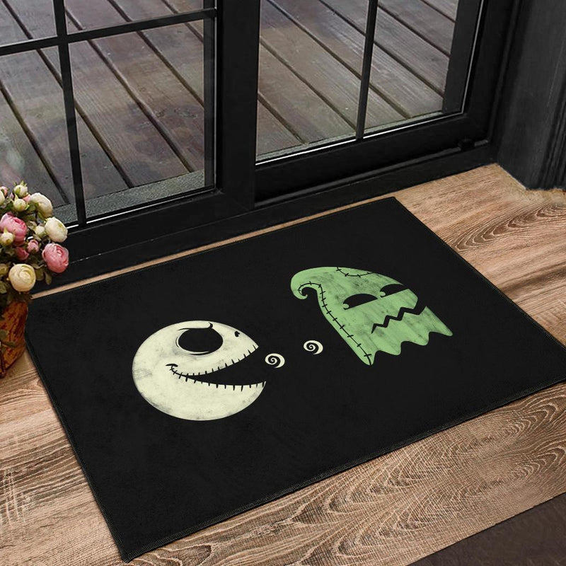 Pacman Jack Skellington Doormat Nearkii