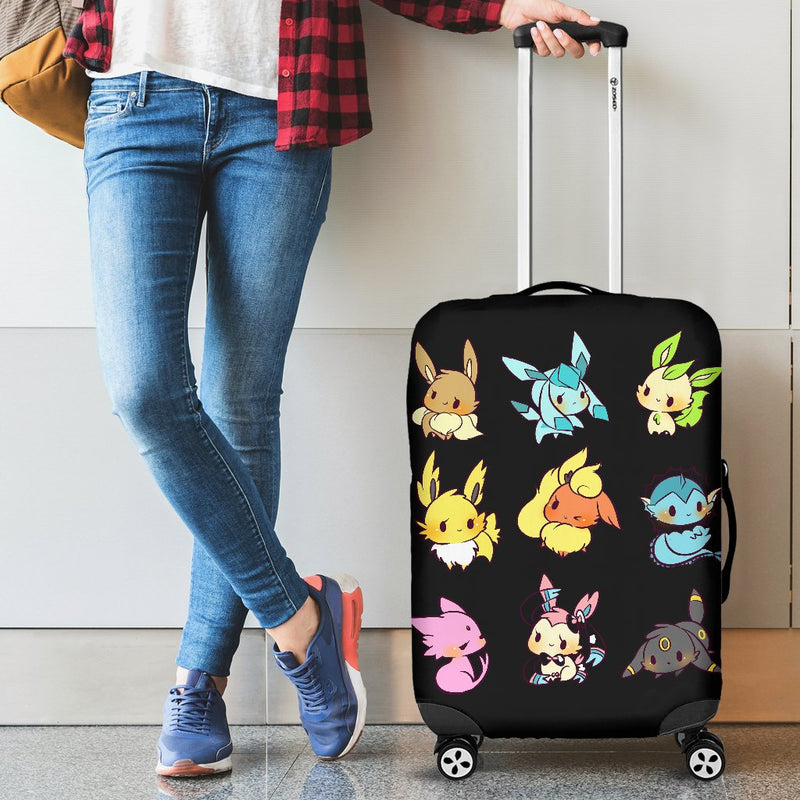 Cute Eevee Luggage Cover Suitcase Protector Nearkii