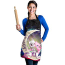 Pokemon Couple Mew Mewtwo Love You To The Moon Galaxy Custom Apron Best Gift For Anyone Who Loves Cooking
