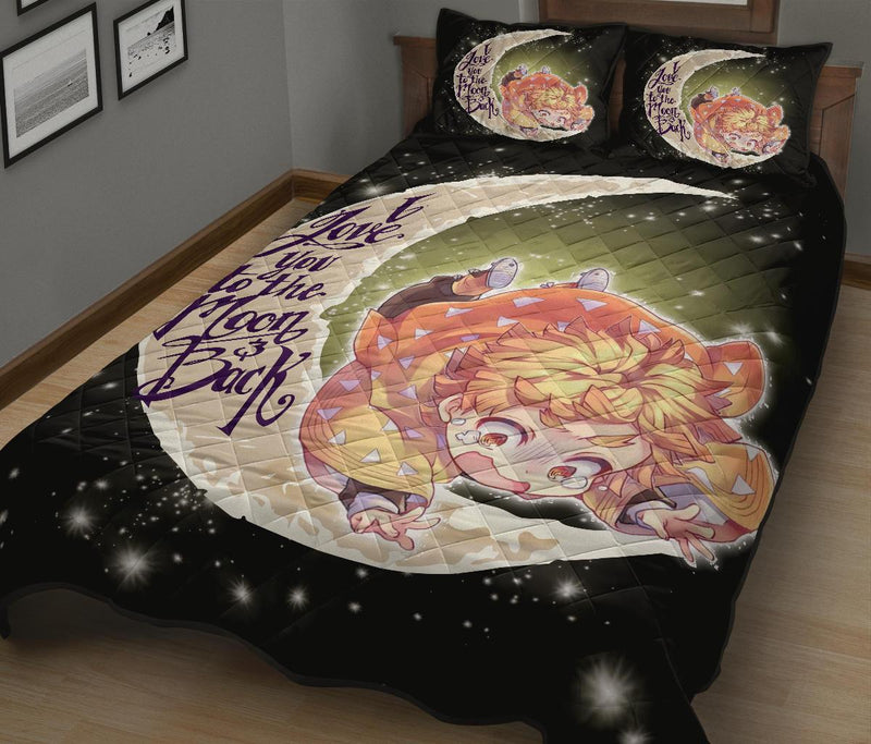 Demon Slayer To The Moon Quilt Bed Sets Nearkii