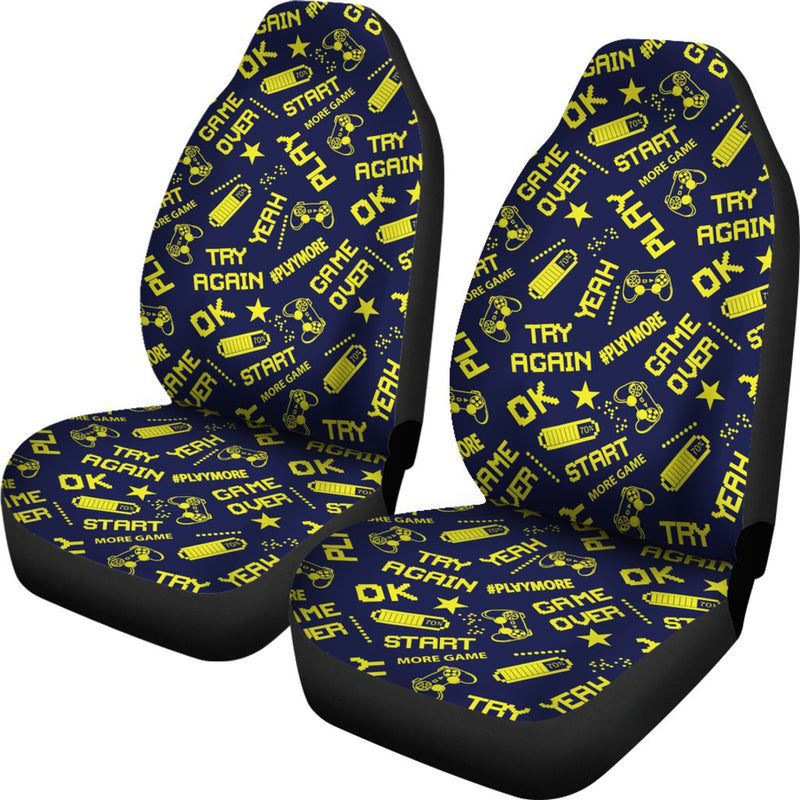 Best Abstract Pattern In Pixel Game Style Premium Custom Car Seat Covers Decor Protector Nearkii