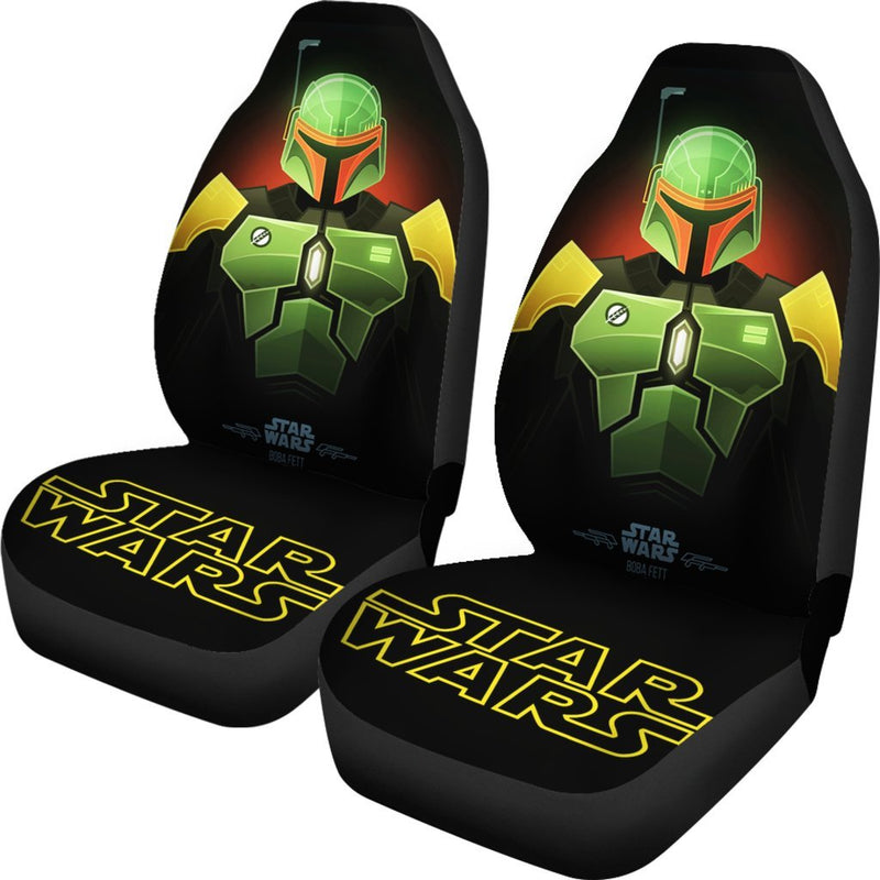 Star Wars Boba Fett Premium Custom Car Seat Covers Decor Protectors Nearkii