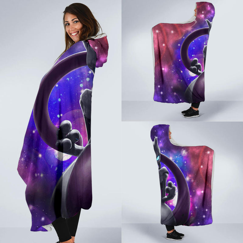 Mewtwo Galaxy Pokemon Economy Hooded Blanket Nearkii