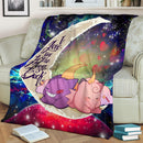 Gengar And Clefable Cute Pokemon Love You To The Moon Galaxy Blanket Nearkii