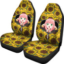 Anya Spy X Family Sunflower Zipper Premium Custom Car Seat Covers Decor Protectors Nearkii