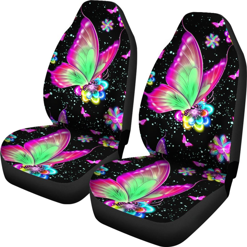 Best Brilliant Colorful Butterfly Premium Custom Car Seat Covers Decor Protector Nearkii