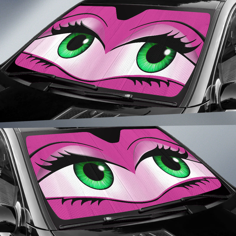 Funny Cute Anime Lady Cartoon Girly Pink Car Auto Sunshades Nearkii