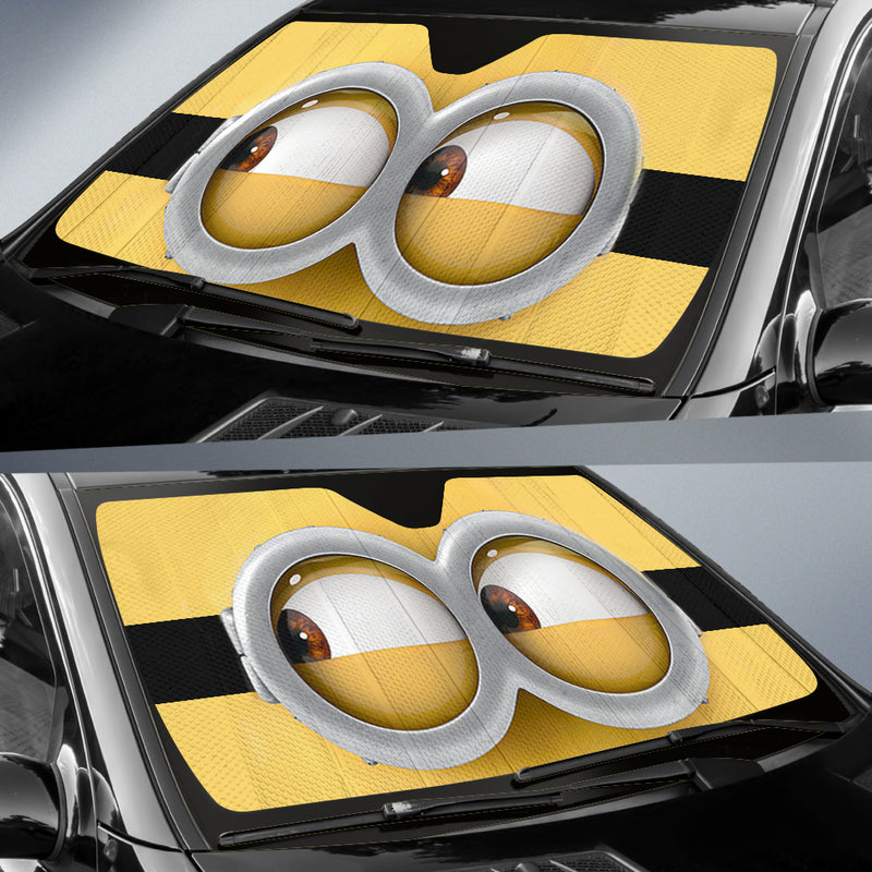 Minion Eyes Car Auto Sunshades Nearkii