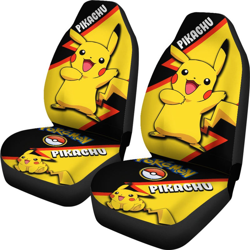 Pikachu Car Seat Covers Custom Anime Pokemon Car Accessories Nearkii