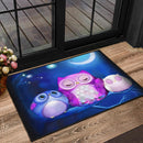 Owl Cute Night Doormat Nearkii