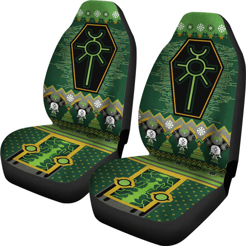 Christmas Warhammer 40k Christmas Green Premium Custom Car Seat Covers Decor Protectors Nearkii