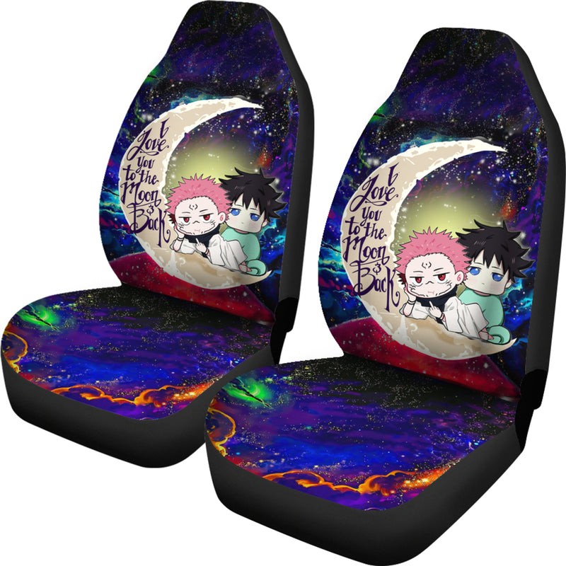 Jujutsu Kaisen Gojo Sukuna Love You To The Moon Galaxy Car Seat Covers