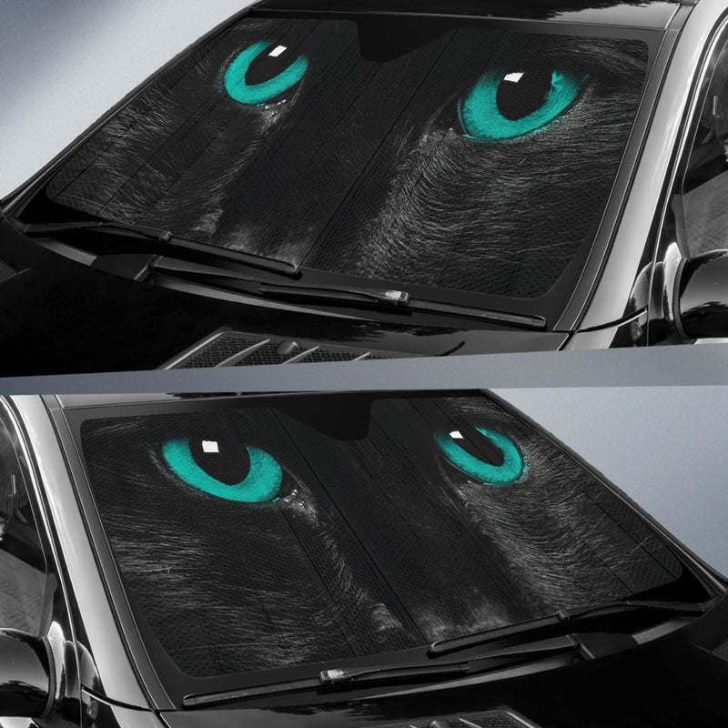 Green Cat Eyes Car Sun Shades Windshield Accessories Decor Gift Nearkii