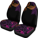Purple Pink Orange Floral Premium Custom Car Seat Covers Decor Protector